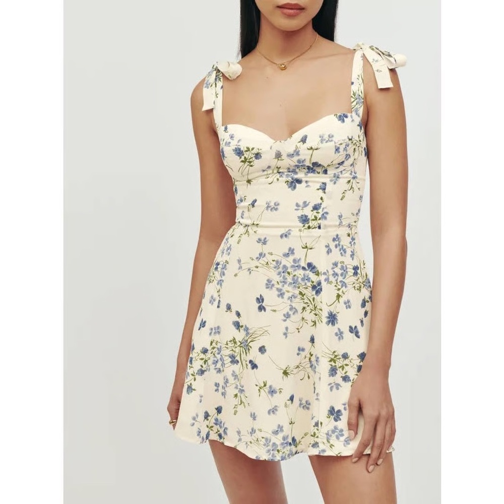 Reformation Niara dress in Clarita
